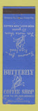 Matchbook Cover - Butterfly Coffee Shop Des Moines IA