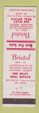 Matchbook Cover - Riley Real Estate Bristol VA TN