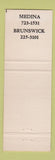 Matchbook Cover - Lance Insurance Real Estate Brunswick Medina OH