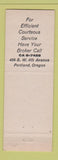 Matchbook Cover - Abstract & Title Insurance Portland OR
