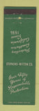 Matchbook Cover - Stephens Witten Los Angeles CA Insurance