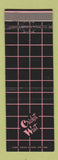 Matchbook Cover - Cricket West