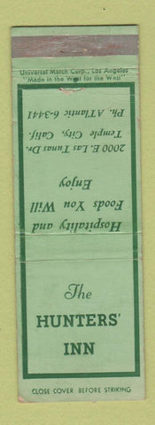 Matchbook Cover - The Hunters' Inn Temple City CA WEAR