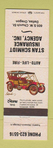 Matchbook Cover - Stan Schmidt Insurance Dallas OR