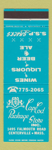 Matchbook Cover - Cape Cod Package Liquor Centerville MA