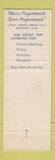 Matchbook Cover - Craig's Board Room Restaurant Miami FL