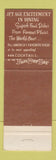 Matchbook Cover - One World Skychef Restaurant Cleveland Hopkins Airport OH