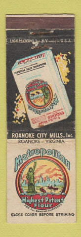 Matchbook Cover - Metropolitan Flour Roanoke City Mills VA WEAR