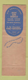 Matchbook Cover - Webster Hall Pittsburgh PA
