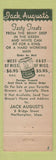 Matchbook Cover - Jack August Seafood Northampton MA