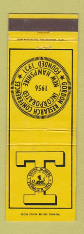 Matchbook Cover - Gordon Research Conference NH Tilton School
