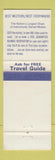 Matchbook Cover - Motel American Gary IN Best Western