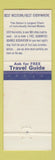 Matchbook Cover - Travelair Motel Marked Tree AR Best Western