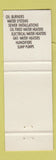 Matchbook Cover - Dover Oil Dover NJ