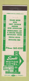 Matchbook Cover - Sands Motor Hotel Pulaski TN