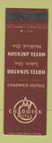 Matchbook Cover - Hotels Senator Jackson Salem Medford OR Chadwick