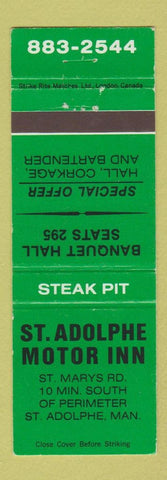 Matchbook Cover - St Adolphe Motor Inn MB