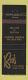 Matchbook Cover - Bev's Restaurant Eugene OR