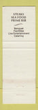 Matchbook Cover - Bev's Restaurant Eugene OR