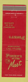 Matchbook Cover - Pinky's at the Mart Cleveland OH