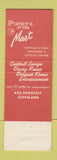 Matchbook Cover - Pinky's at the Mart Cleveland OH