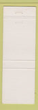 Matchbook Cover - Oneys Fine Food Elsie OR Paul Bunyon Room Bunyan
