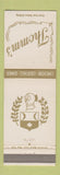 Matchbook Cover - Thomm's Restaurant Newark NJ