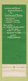 Matchbook Cover - Thomm's Restaurant Newark NJ