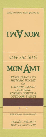 Matchbook Cover - Mon Ami Restaurant Catawba Island Port Clinton OH