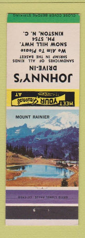 Matchbook Cover - Johnny's Drive In Kinston NC