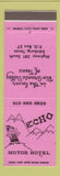 Matchbook Cover - Echo Motor Hotel Edinburg TX