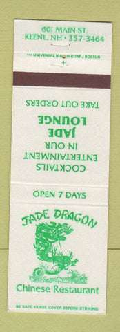 Matchbook Cover - Jade Dragon Chinese Restaurant Keene NH