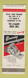 Matchbook Cover - Browning Roller Bearing Yohe Supply Canton OH WEAR