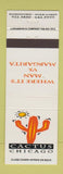 Matchbook Cover - Cactus Chicago IL Mexican Restaurant