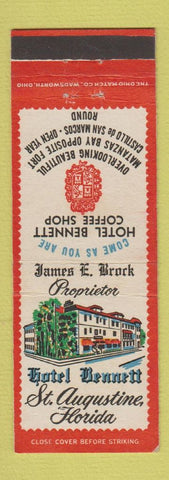 Matchbook Cover - Hotel Bennett St Augustine FL