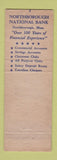 Matchbook Cover - Northborough National Bank MA