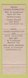 Matchbook Cover - Kloeppel Hotels West Palm Beach Jacksonville FL