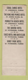 Matchbook Cover - Holiday Hotel Fort Lauderdale FL