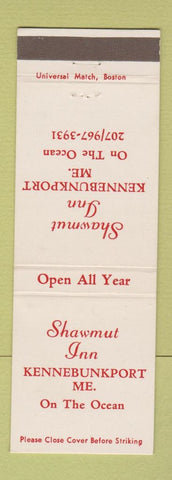 Matchbook Cover - Shawmut Inn Kennebunkport ME