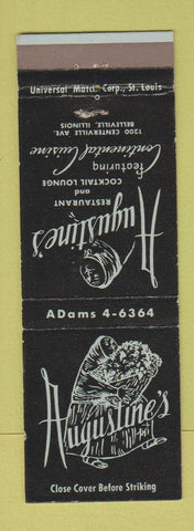 Matchbook Cover - Augustine's Restaurant Belleville IL