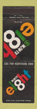 Matchbook Cover - WJW TV Channel 8 Ohio OH 1967