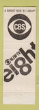 Matchbook Cover - WJW TV Channel 8 Ohio OH 1967