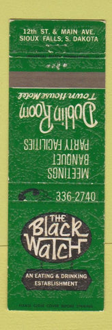 Matchbook Cover - The Black Watch Restaurant Sioux Falls SD