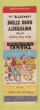 Matchbook Cover - University Book Store Lafayette LA hillbilly WEAR