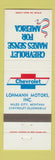 Matchbook Cover - Lohmann Motors Chevrolet Miles City MT Oldsmobile