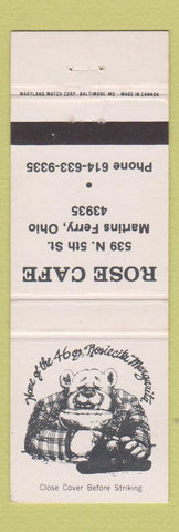 Matchbook Cover - Rose Cafe Martins Ferry OH