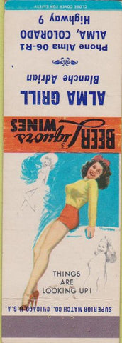 Matchbook Cover - Alma Grill Alma CO pinup