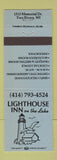 Matchbook Cover - Lighthouse Inn Two Rivers WI