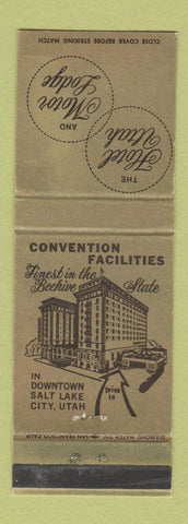 Matchbook Cover - Hotel Utah and Motor Lodge Salt Lake City UT WEAR