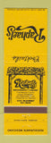 Matchbook Cover - Raphael's Restaurant Mexican Dallas TX